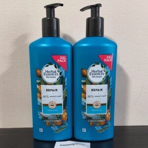 Herbal Essences bio:renew Argan Oil vegan Conditioner XXL 465ml with pump x2